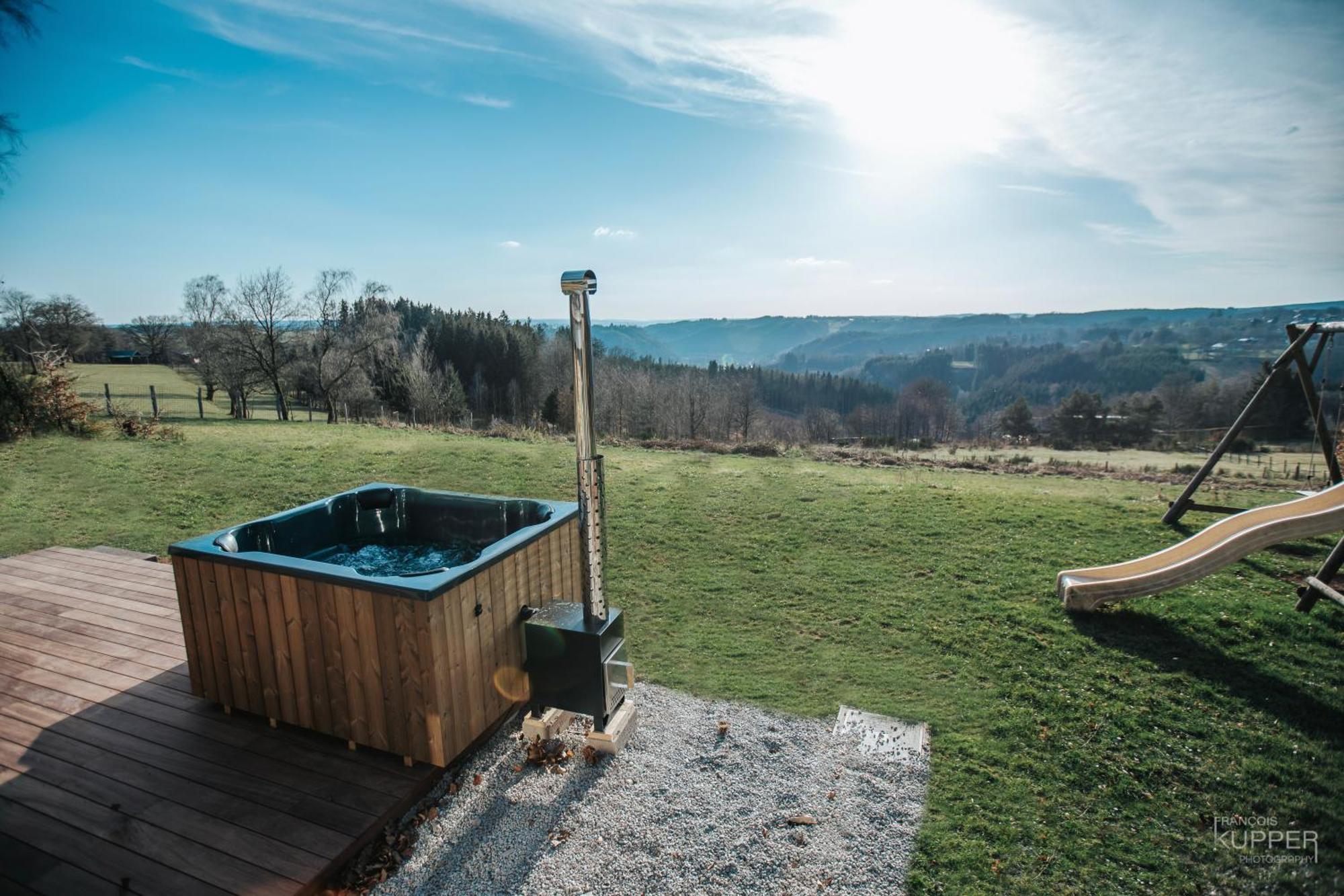 Le Noir Flohay 30 Pers - Malmedy, Vue, Wellness Villa Exteriör bild